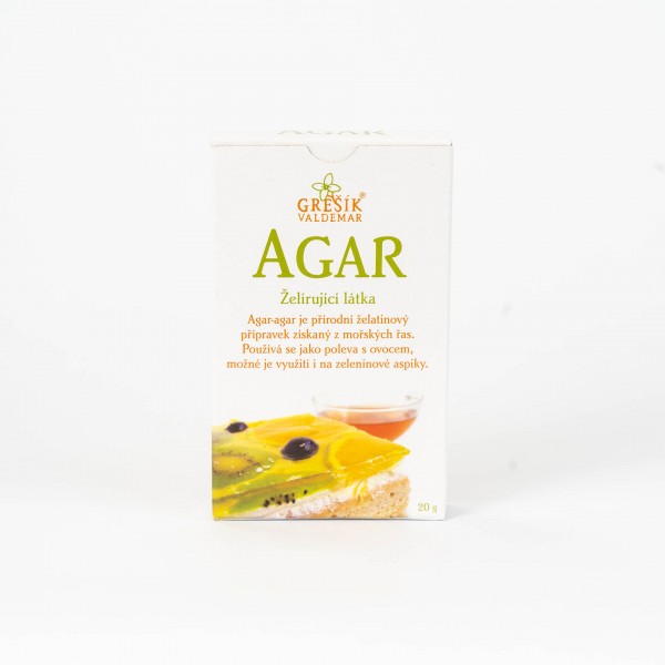 AGAR - želírujúca látka, 20 g