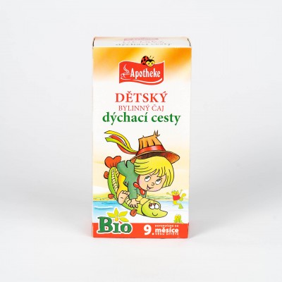 Detský bylinný čaj dýchacie cesty Bio, 20x1,5g