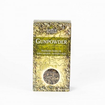 GREŠÍK ČAJ ŠTYROCH SVETADIELOV - Zelený čaj Gunpowder, 70 g
