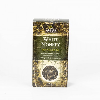 GREŠÍK ČAJ ŠTYROCH SVETADIELOV - Zelený čaj  White Monkey, 50g