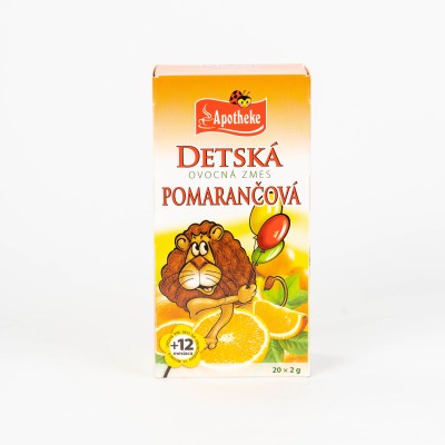 Detský ovocný čaj Pomarančový, 20x2 g