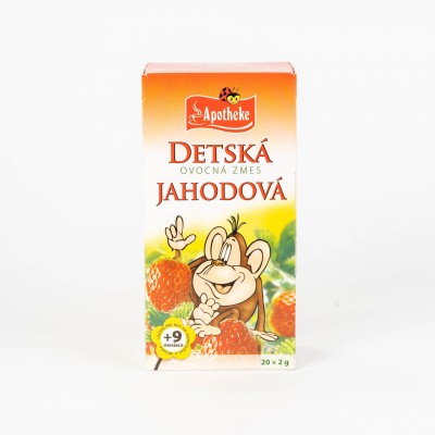 APOTHEKE - Detský ovocný čaj Jahodový, 20x2 g