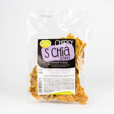 GREEN APOTHEKE - Chipsy s chia semienkami, 100g