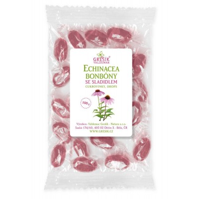 Echinacea cukríky so sladidlom, 100g