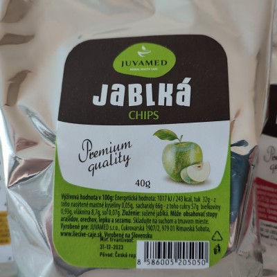 JUVAMED Jablká chips 40g